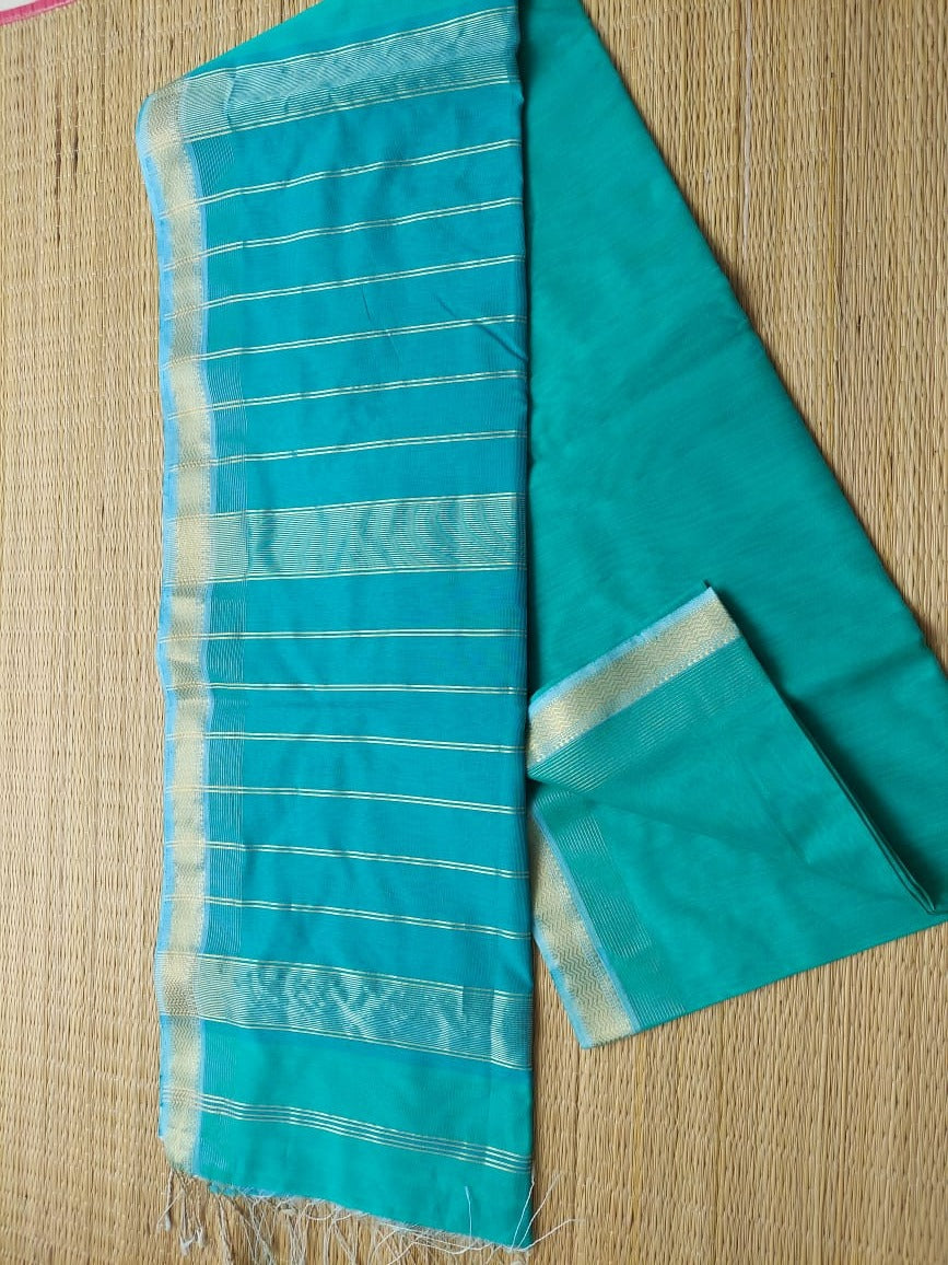Sea green maheswari sari