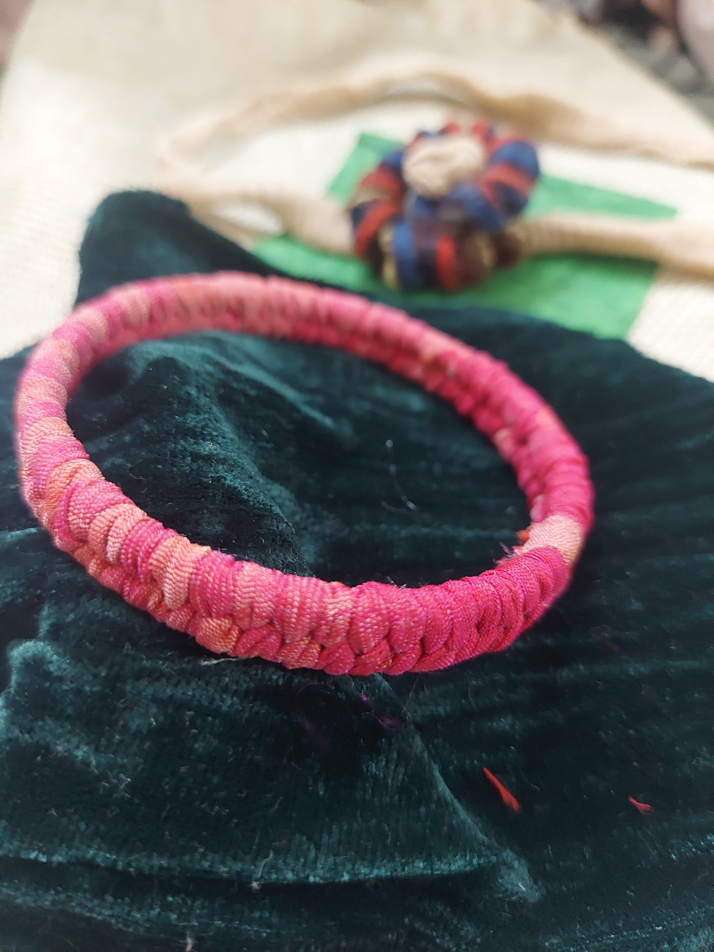 Rakhi for brother and pretty pink bangle for sister