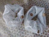Pair of double layered scrunchies
