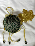 Green draw string bag