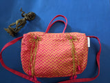 Zig zag lines hand bag