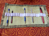 Folk print pencil organizer