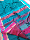 Copper Sulphate and Pink combination sari