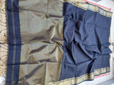 Black Maheswari Sari